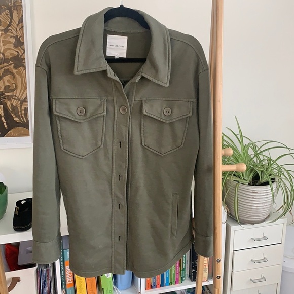 Avec Les Filles Tops - Avec Les Filles Terry Shirt Jacket Size M